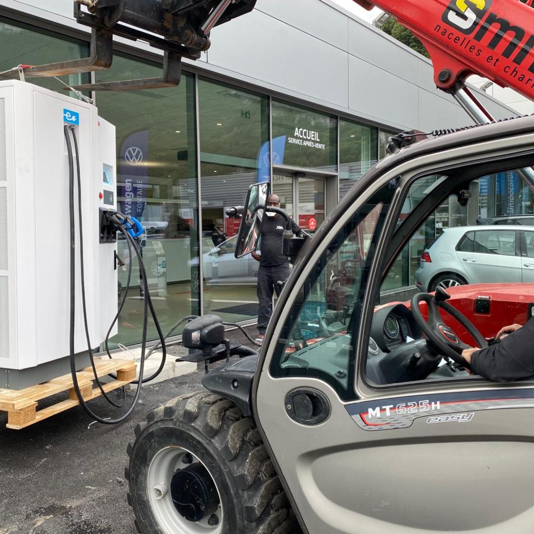 Installation d’une Borne IRVE 50kw pour Volkswagen Fontaine